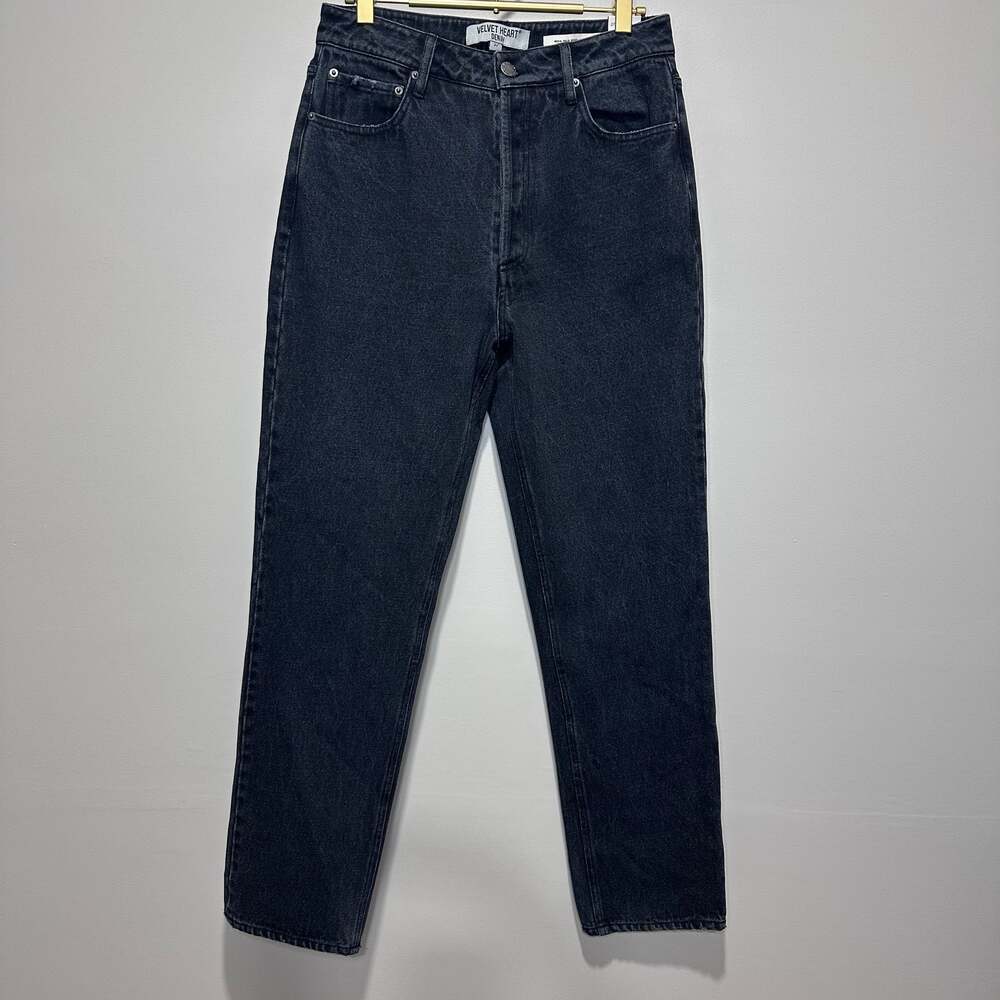 NWT Velvet Heart Mona High Rise Vintage Black Straight Jeans, Sz 27